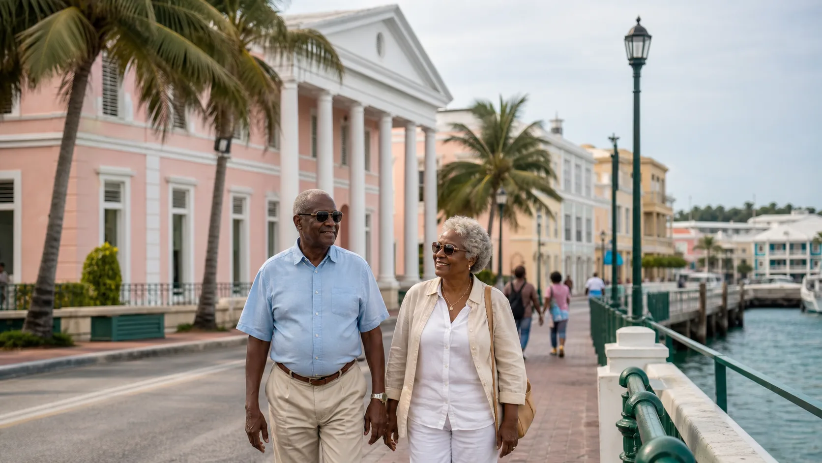 AI-generated editorial image for the Bahamian Pension System