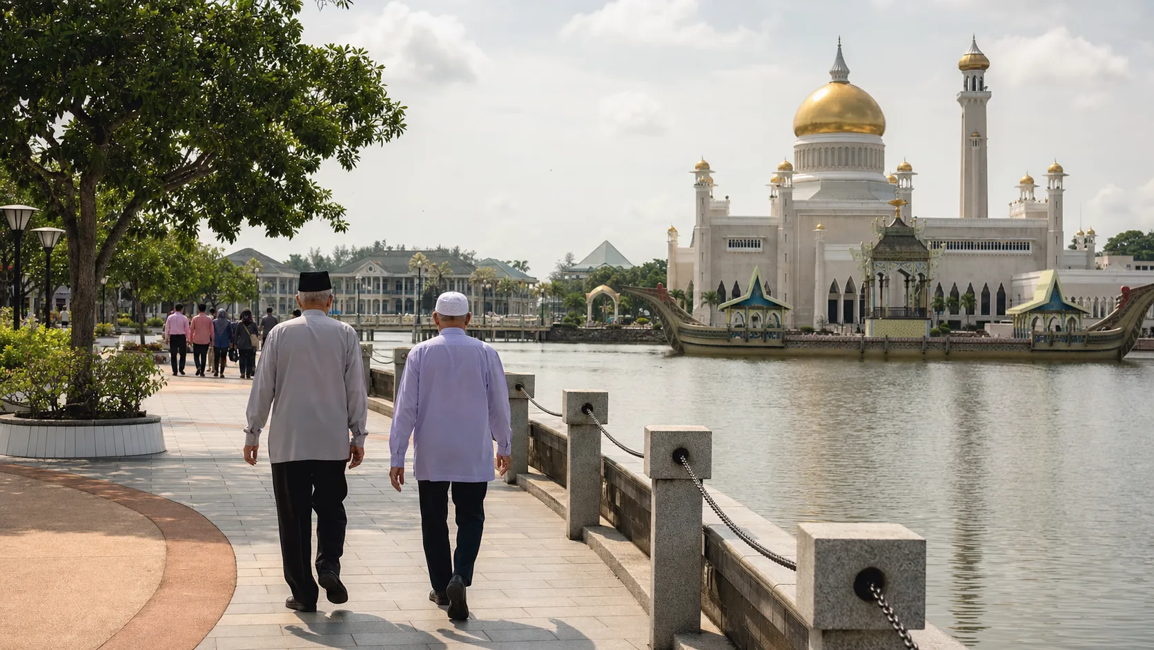 AI-generated editorial image for the Brunei Pension System