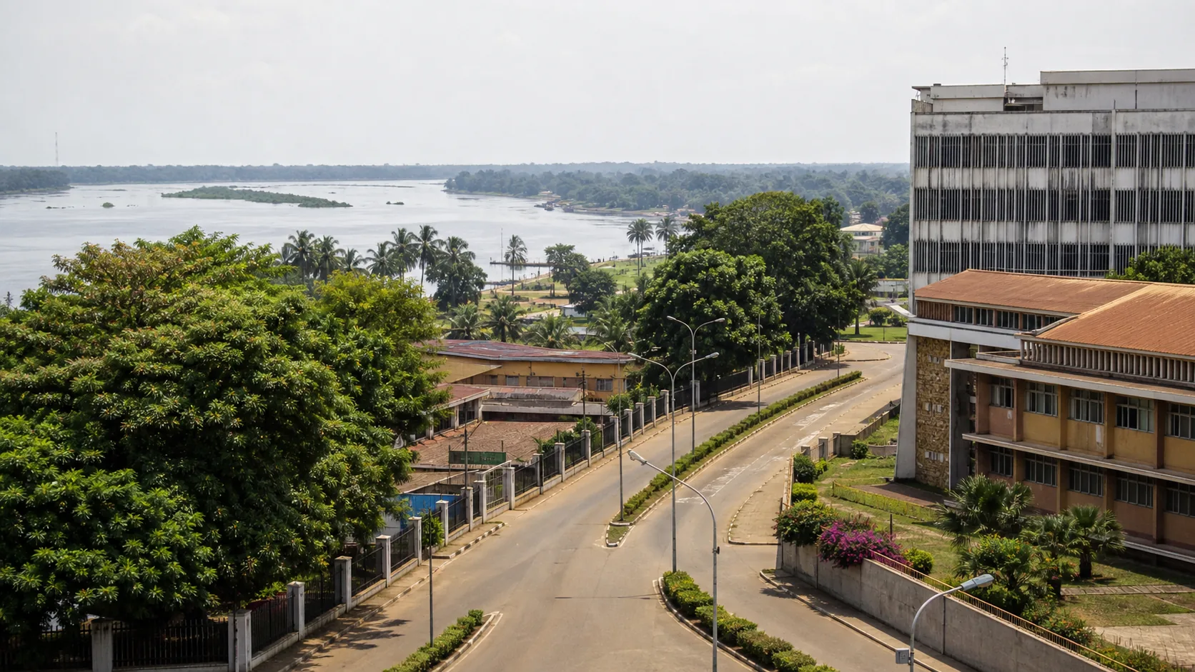 AI-generated editorial image for the Central African Republic pension system