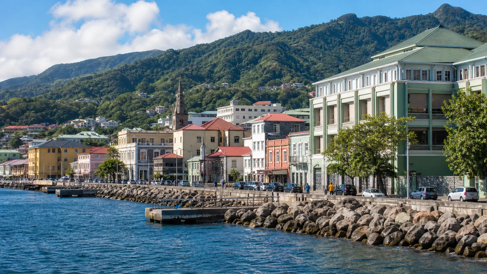 AI-generated editorial image for the Dominica Pension System