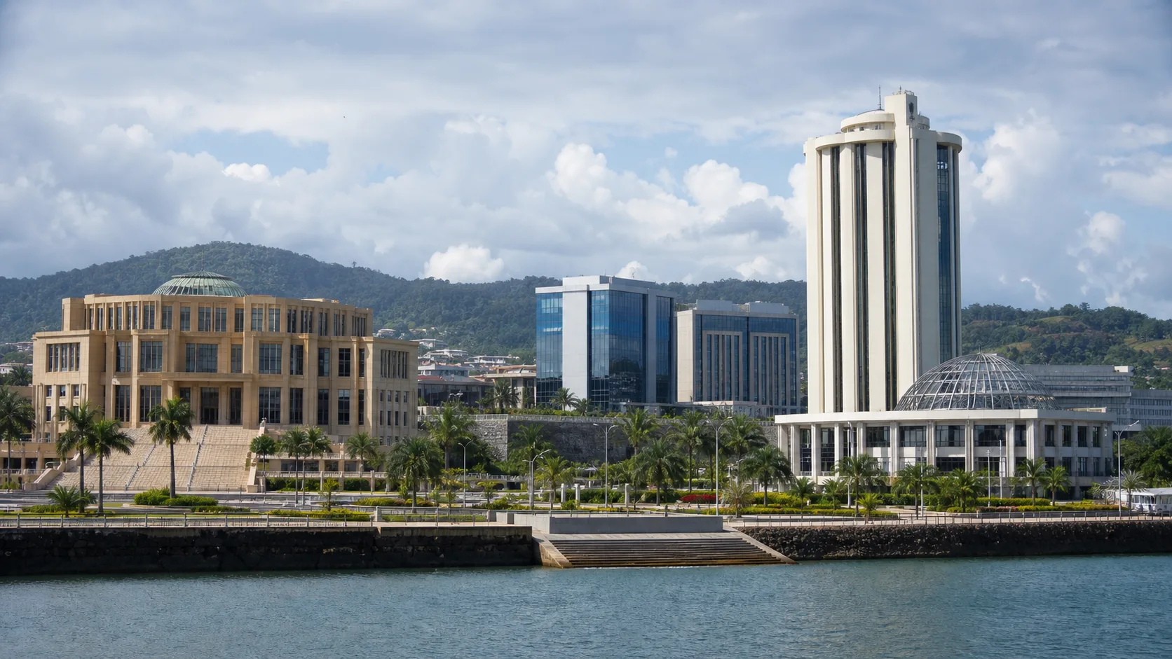 Image editoriale generee par IA pour le systeme de retraite de Guinee equatoriale