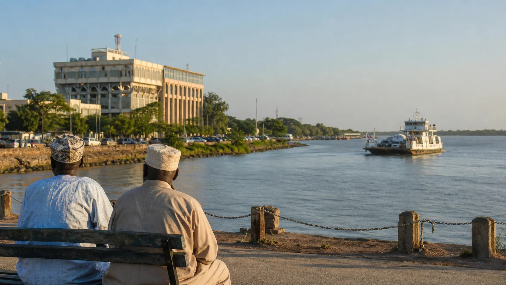 AI-generated editorial image for the Gambian Pension System