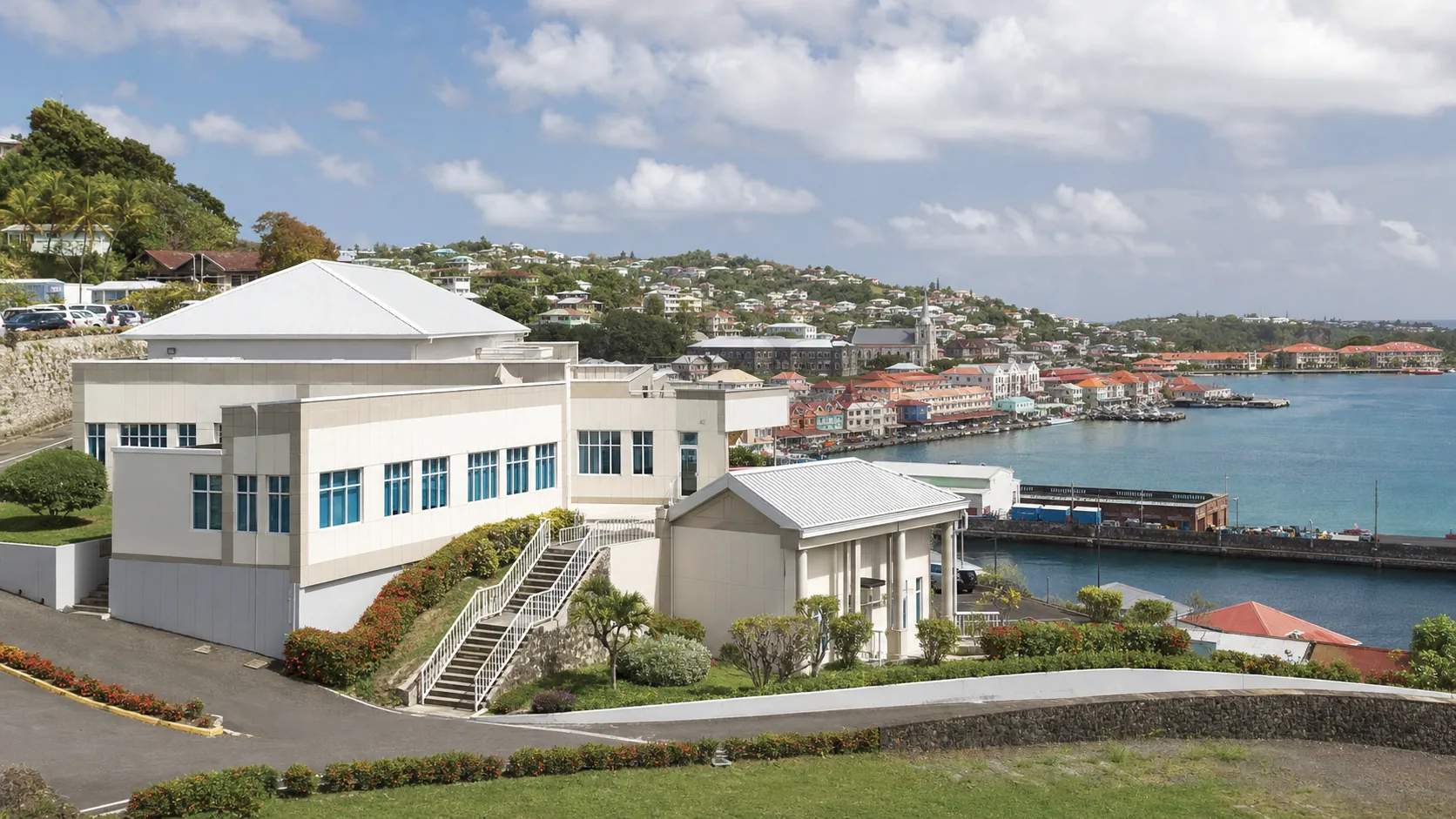 AI-generated editorial image for the Grenadian Pension System