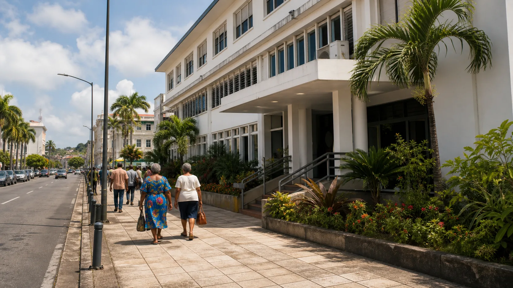Image editoriale generee par IA pour le systeme de retraite de Guadeloupe