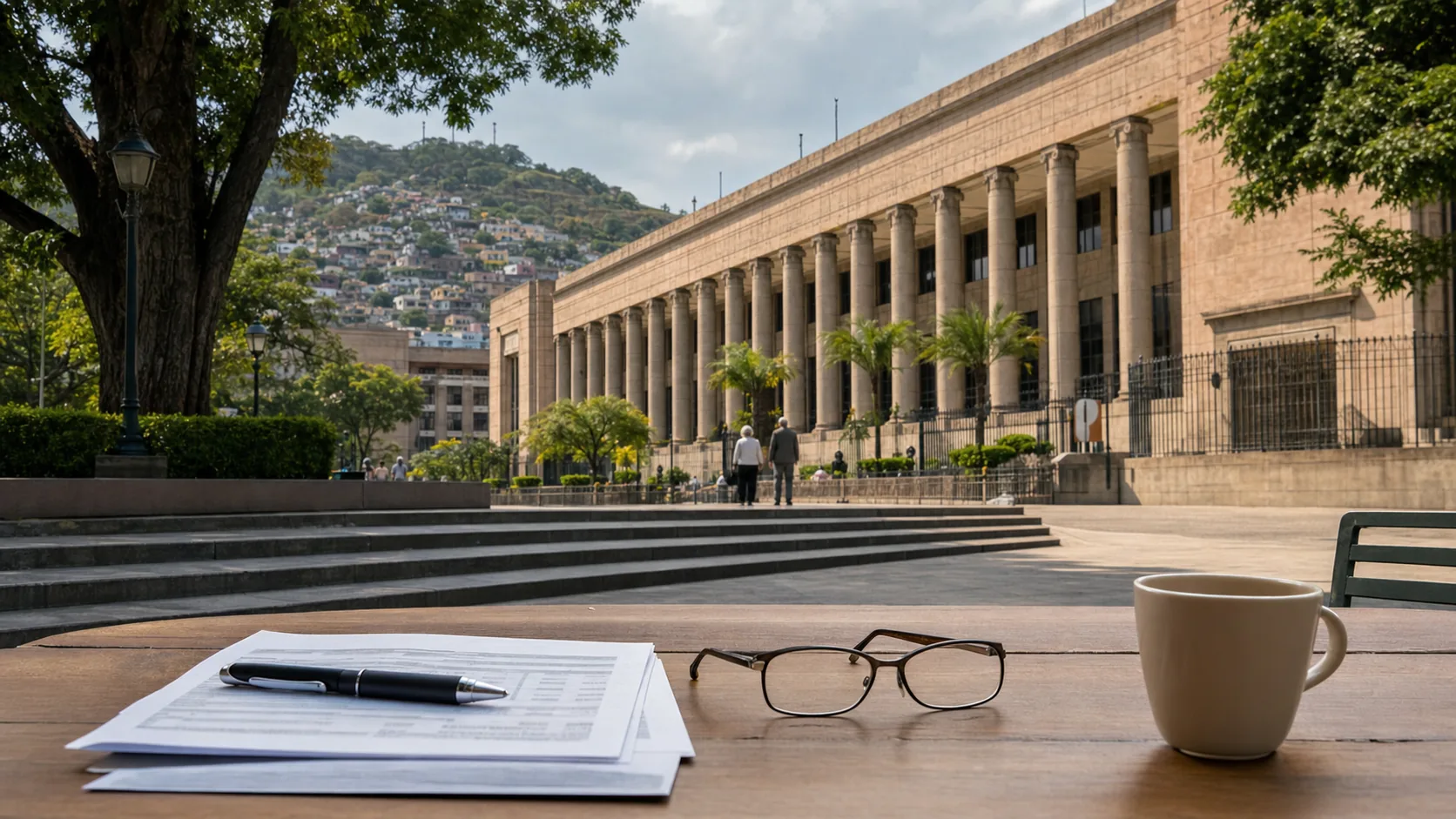 Image editoriale generee par IA pour le systeme de retraite de Honduras