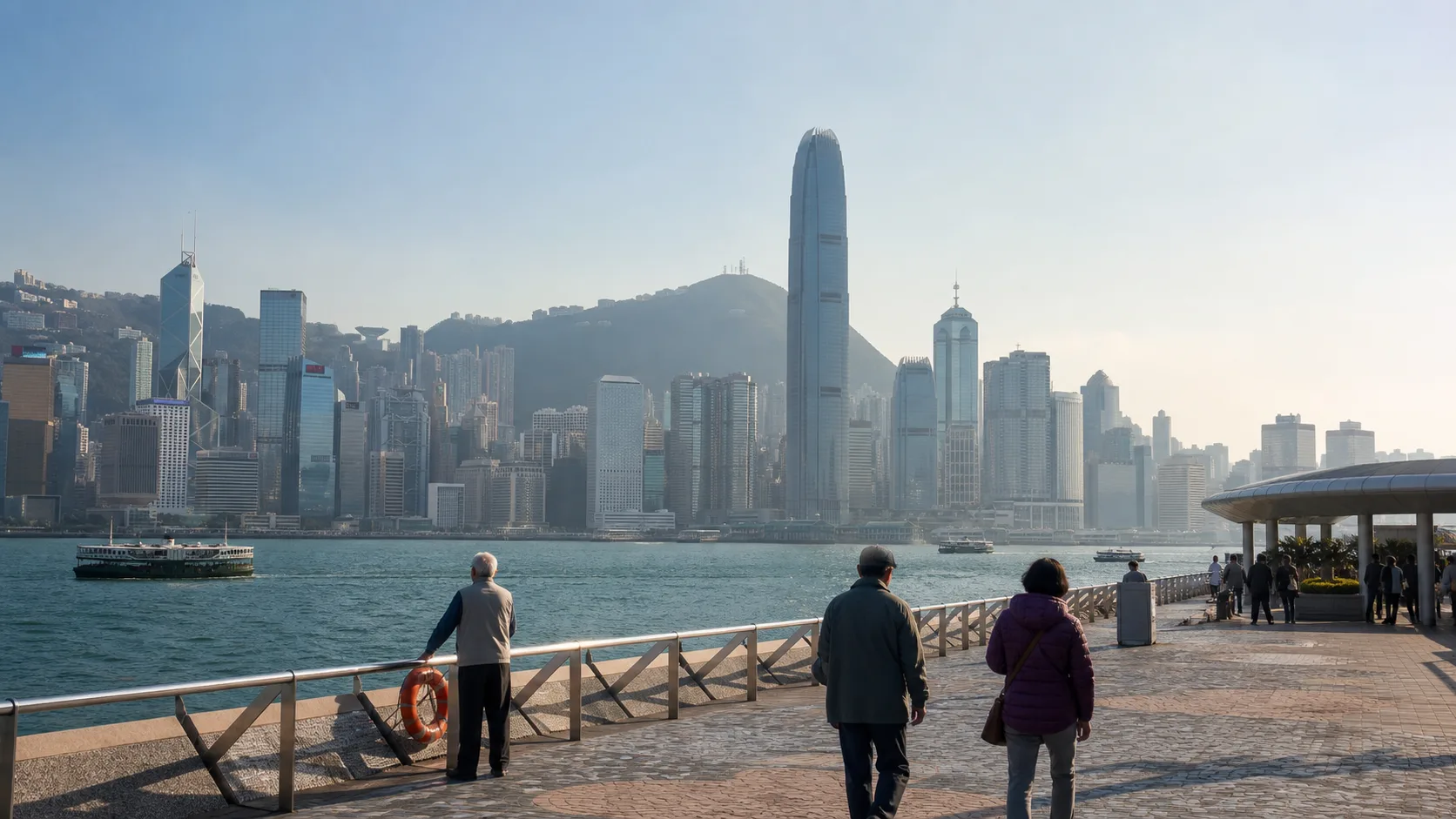 AI-generated editorial image for the Hong Kong Pension System