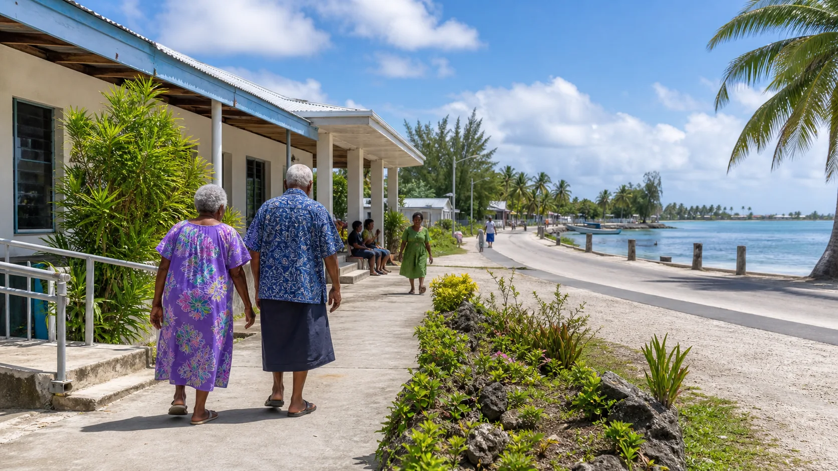 AI-generated editorial image for the Kiribati Pension System