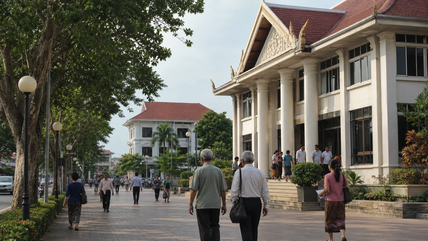AI-generated editorial image for the Lao Pension System
