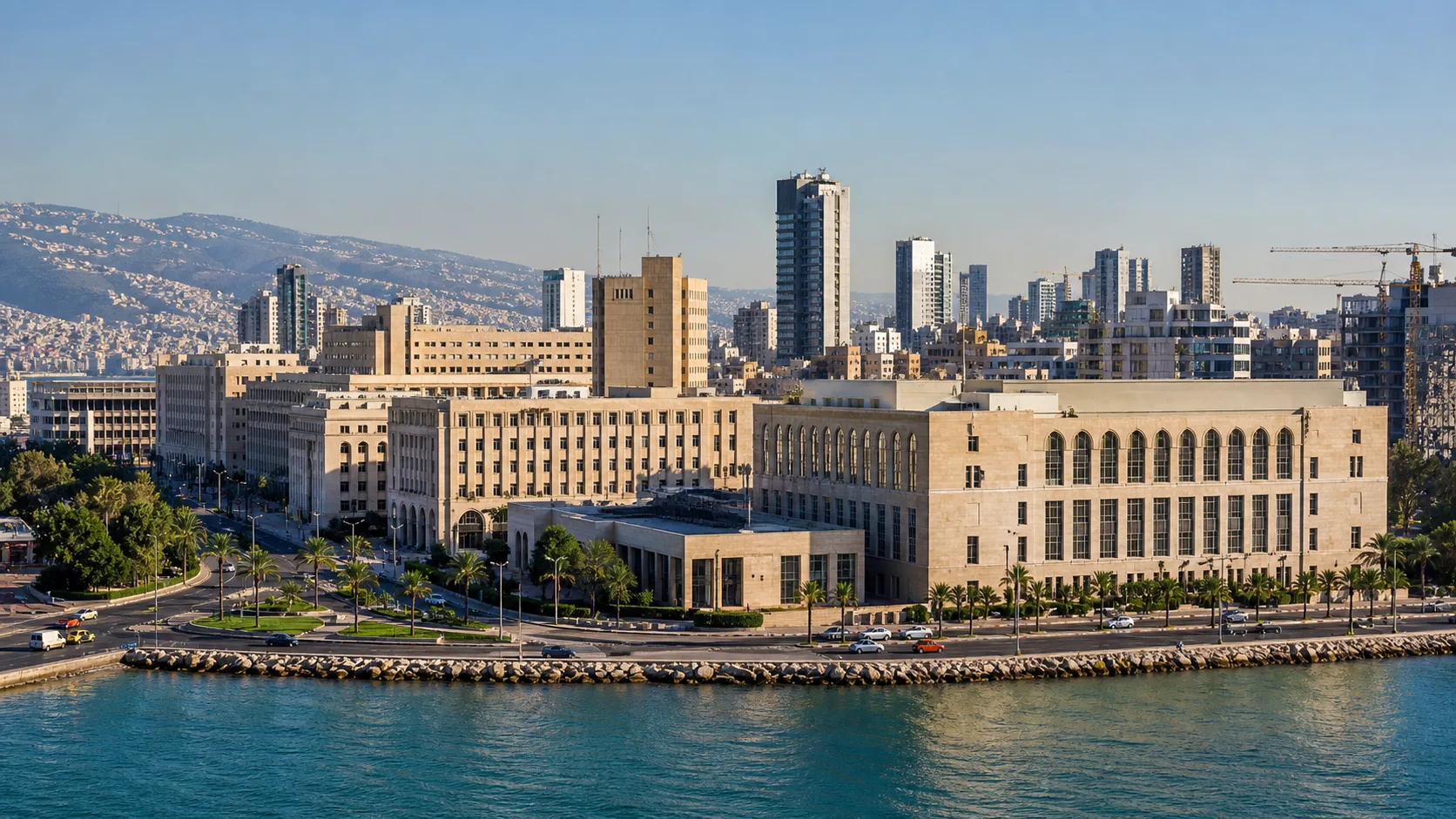 AI-generated editorial image for the Lebanese Pension System