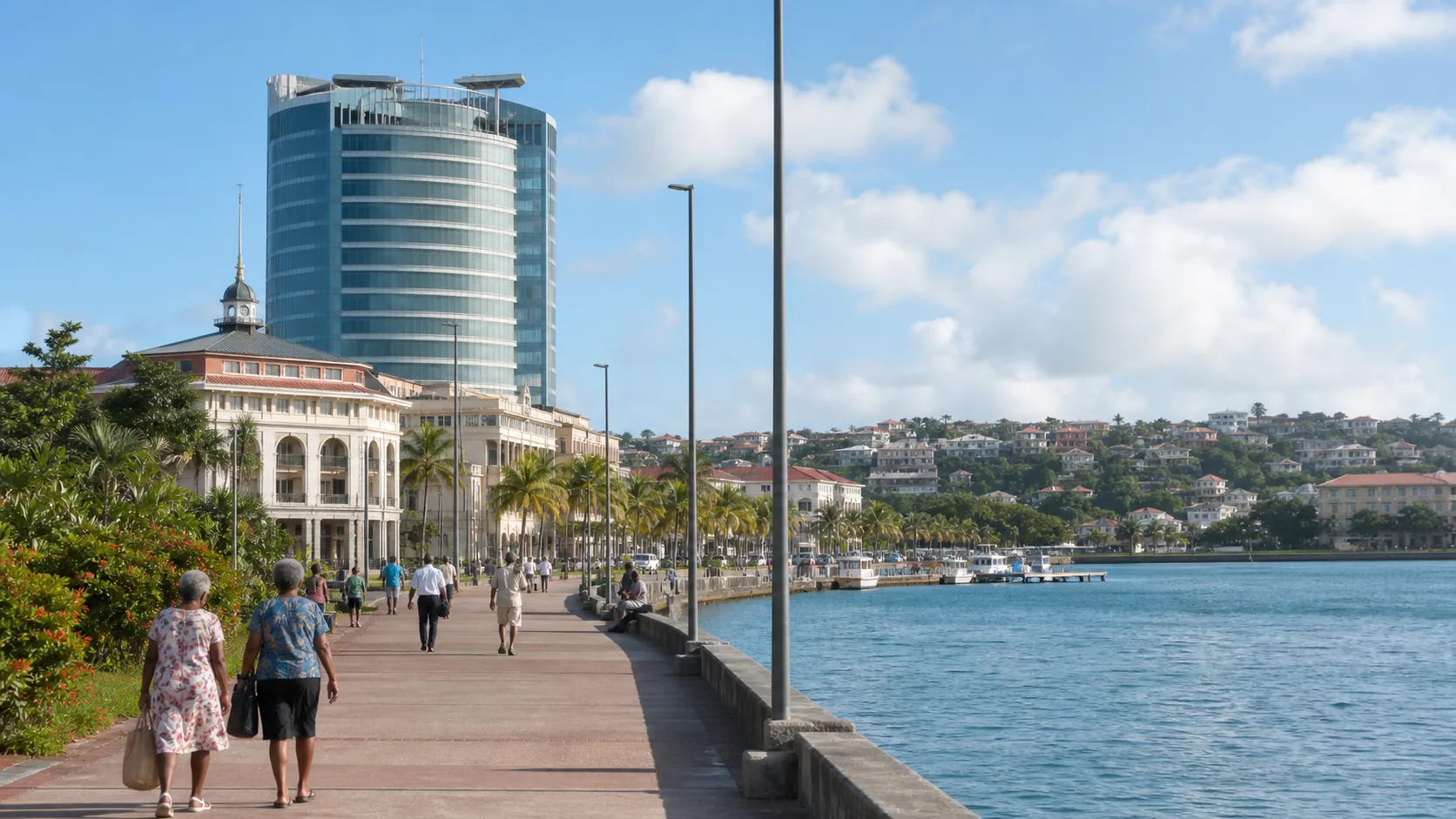 Image editoriale generee par IA pour le systeme de retraite de Martinique