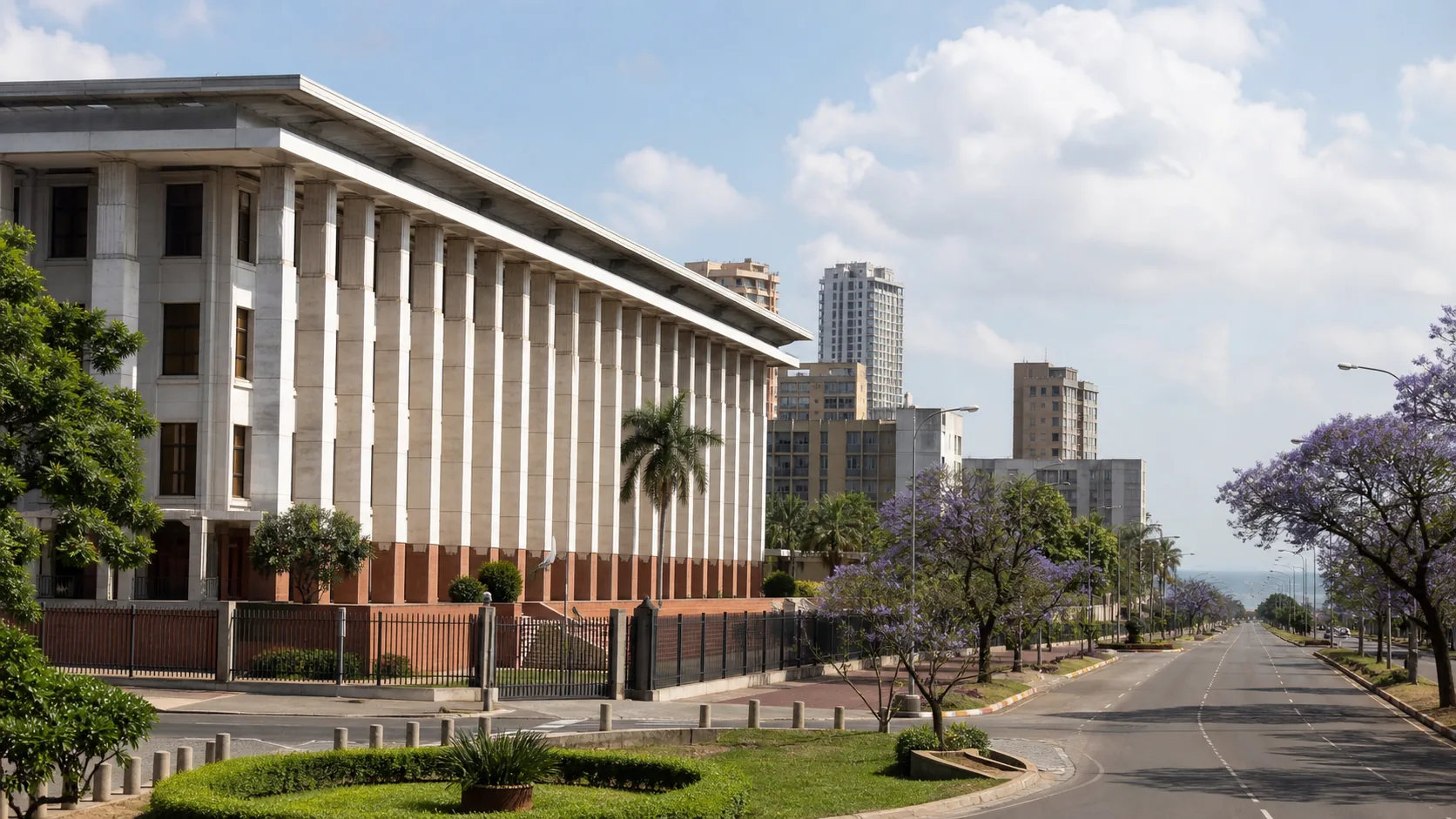AI-generated editorial image for the Mozambican Pension System