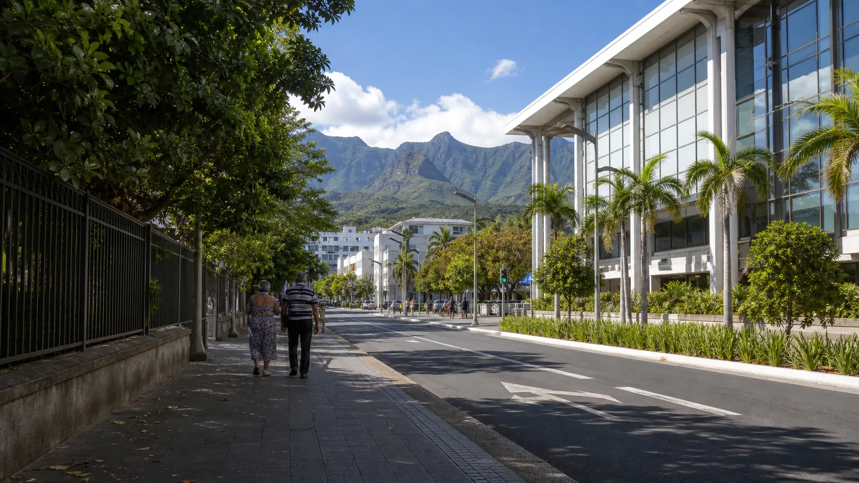 Image editoriale generee par IA pour le systeme de retraite de La Reunion
