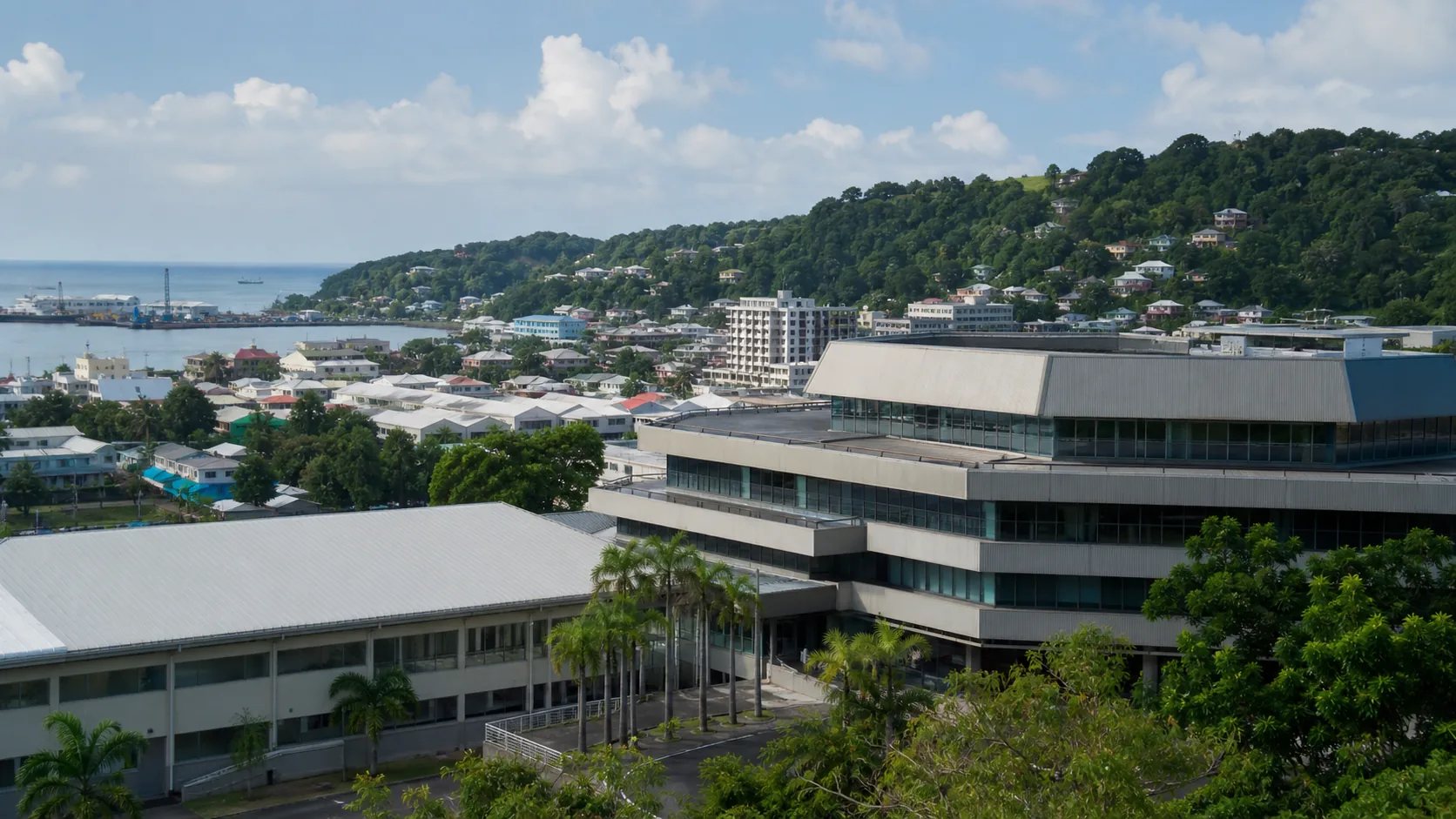 AI-generated editorial image for the Saint Lucian Pension System
