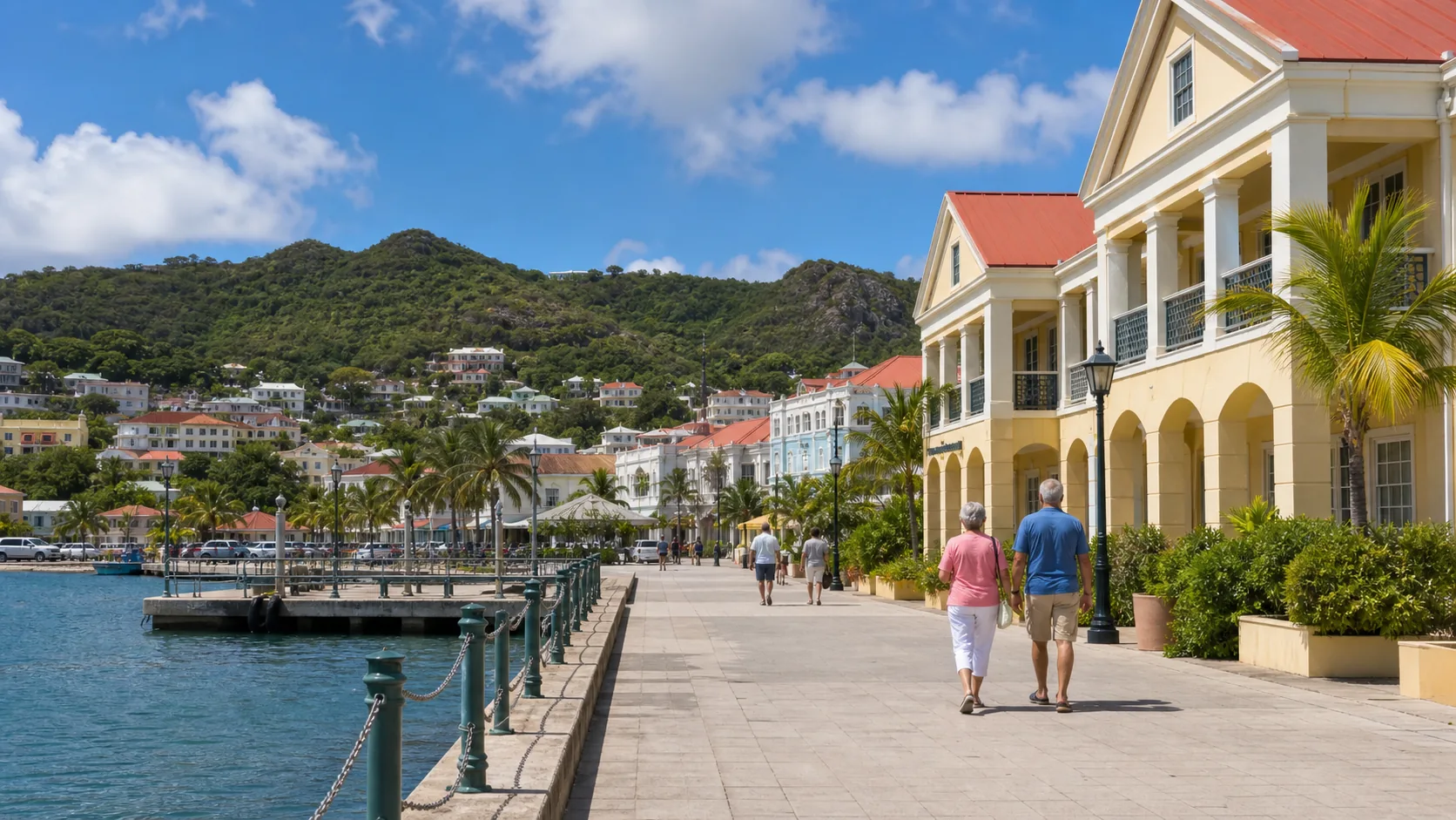 Image editoriale generee par IA pour le systeme de retraite de Saint-Martin
