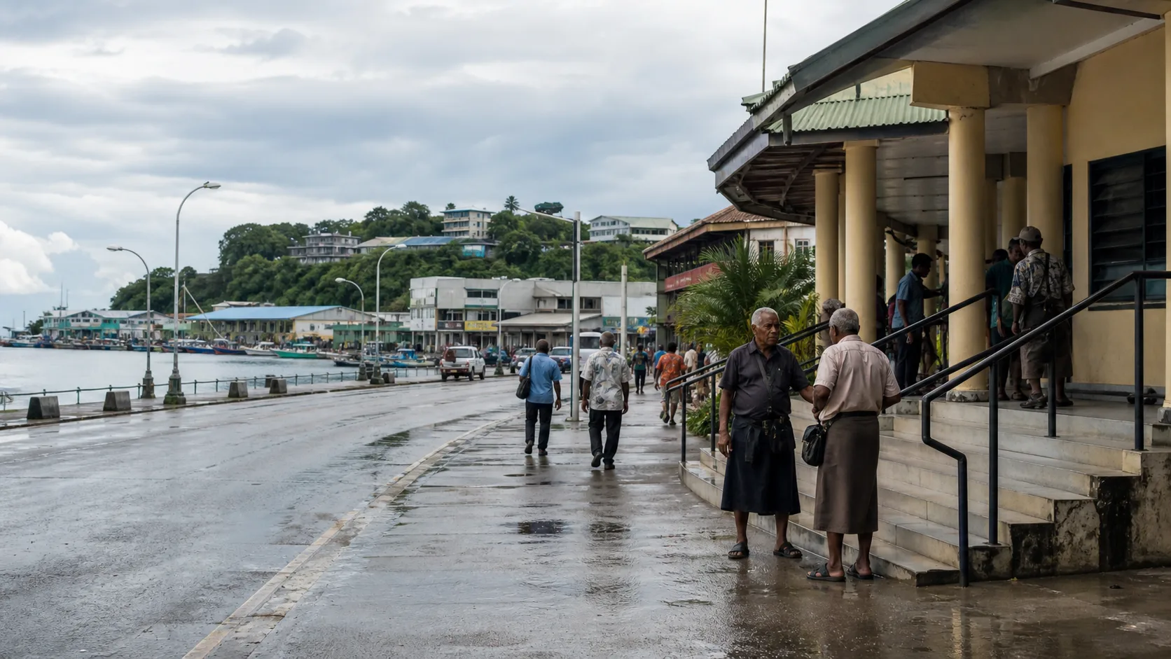 AI-generated editorial image for the Solomon Islands Pension System
