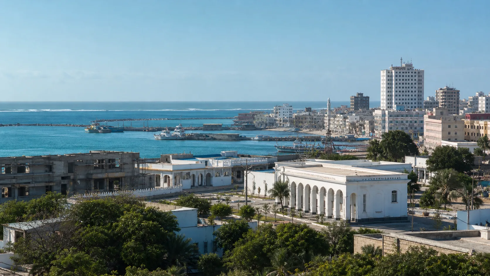 AI-generated editorial image for the Somali Pension System