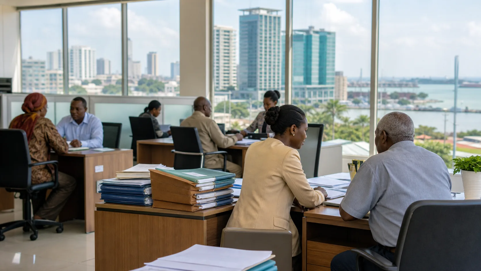 AI-generated editorial image for the Tanzanian Pension System