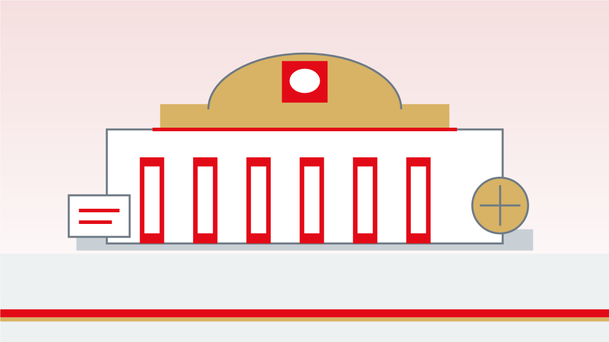 Editorial raster image of Ankara civic architecture for the Turkish pension system