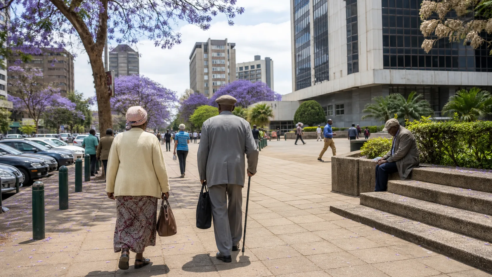 AI-generated editorial image for the Zimbabwean Pension System